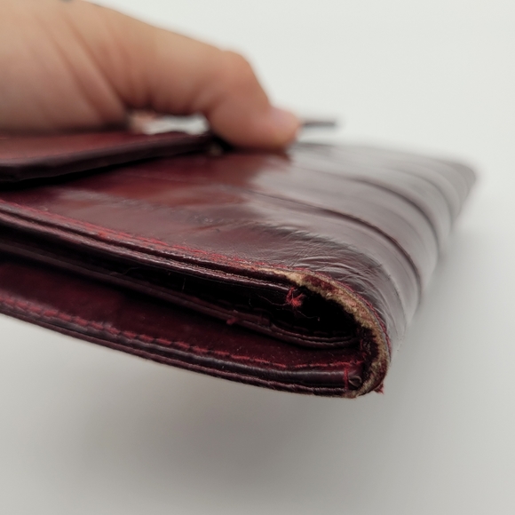 VINTAGE | genuine eelskin fold wallet - Picture 9 of 14